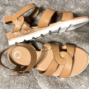 Journee tan sandals 7.5 so cute